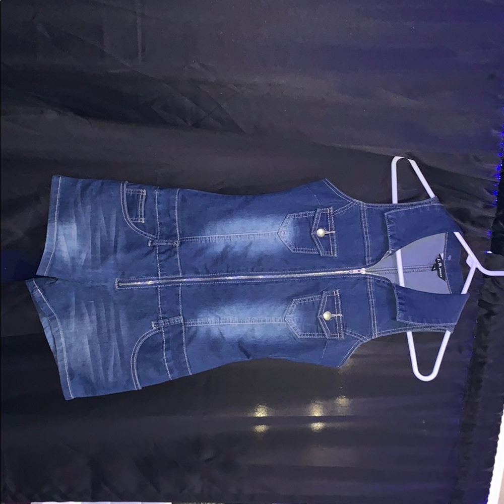 Denim one piece